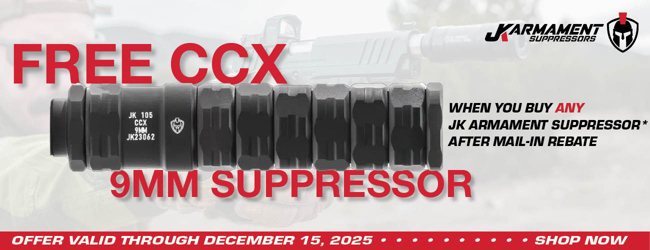 JK Armament Free CCX 9MM Suppressor Promotion